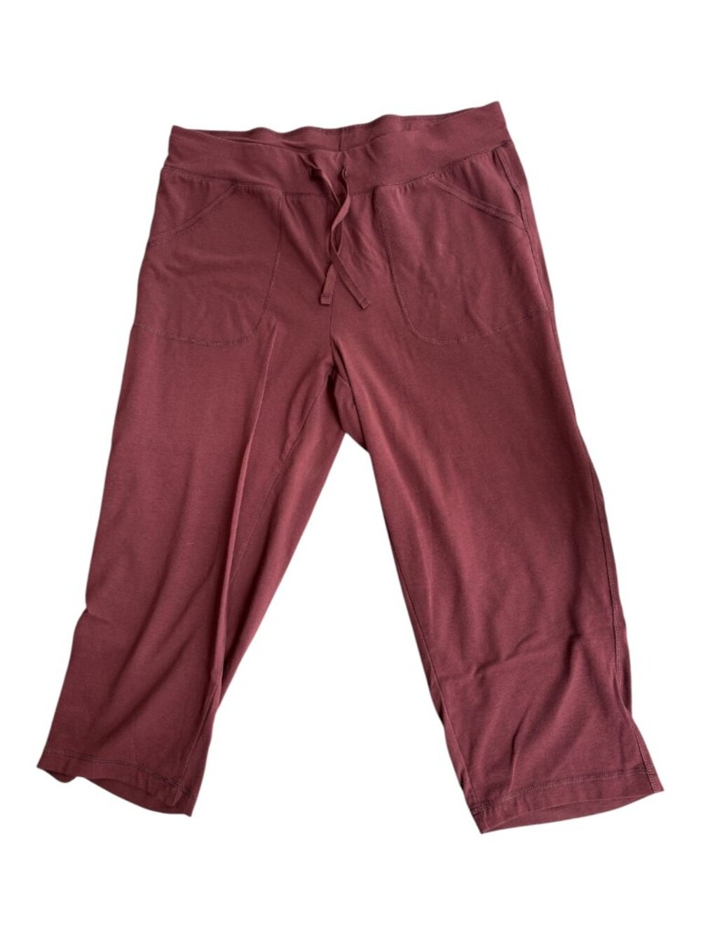 Athletic Works Maroon Capri Pants Size L (2668-1)